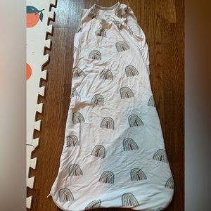 Kyte sleep sack, 0-6 months, 0.5 tog. White/rainbow